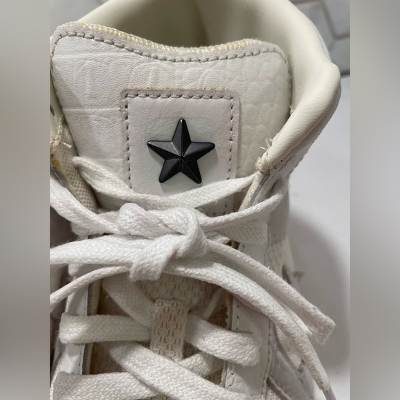 Converse Pro Leather Sport Unisex Men’s 8.5 Woman’s 10 White Hi Top Sneakers - Picture 6 of 9